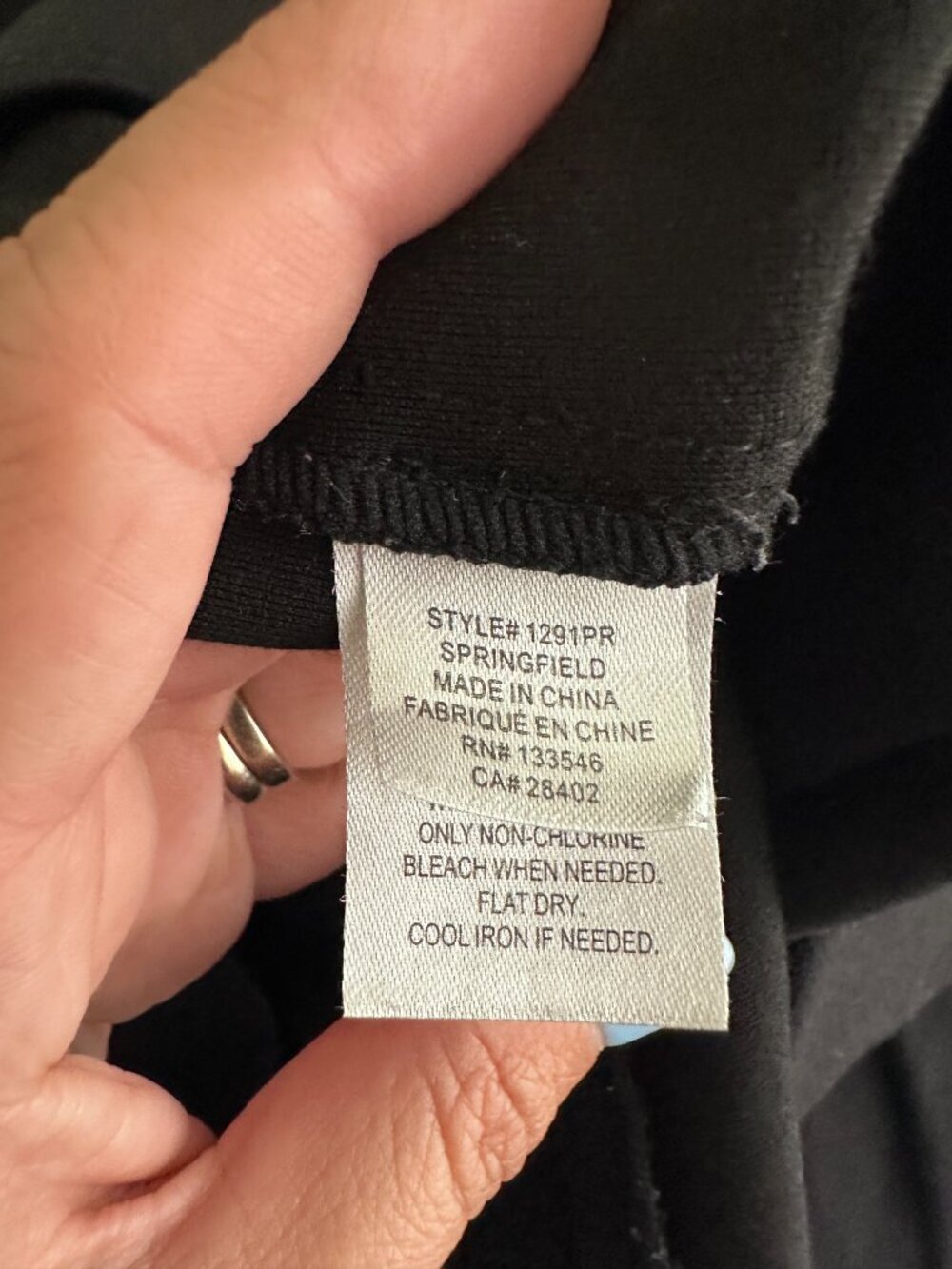 2/$30 Crosby Springfield Classic Pull On Ankle Pant High Rise Black 8 #A1860 - Picture 6 of 8